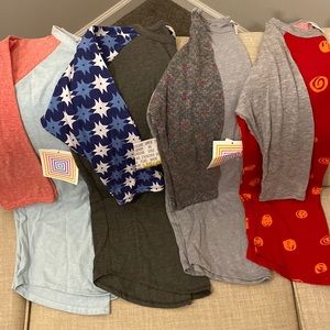 NWT LuLaRoe Randy shirts - lot of 4